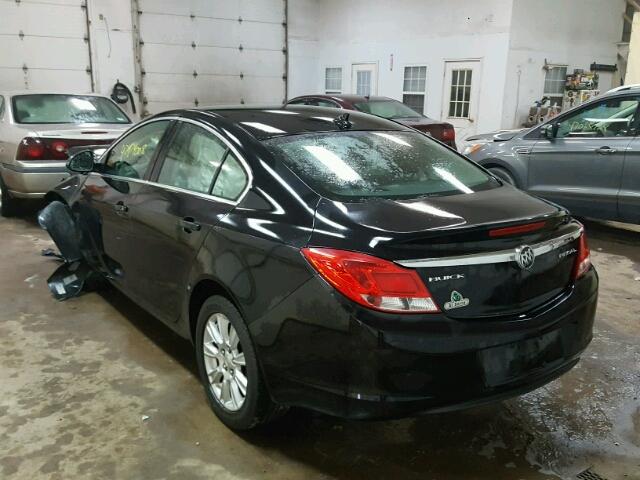 2G4GR5ERXC9127157 - 2012 BUICK REGAL BLACK photo 3