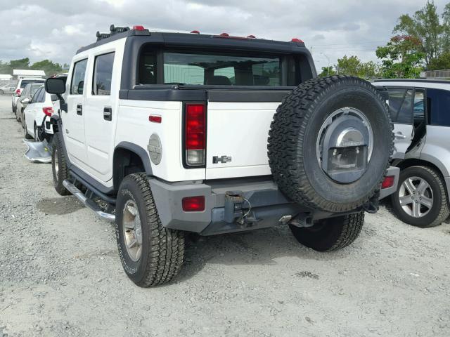 5GRGN22U65H129055 - 2005 HUMMER H2 SUT WHITE photo 3