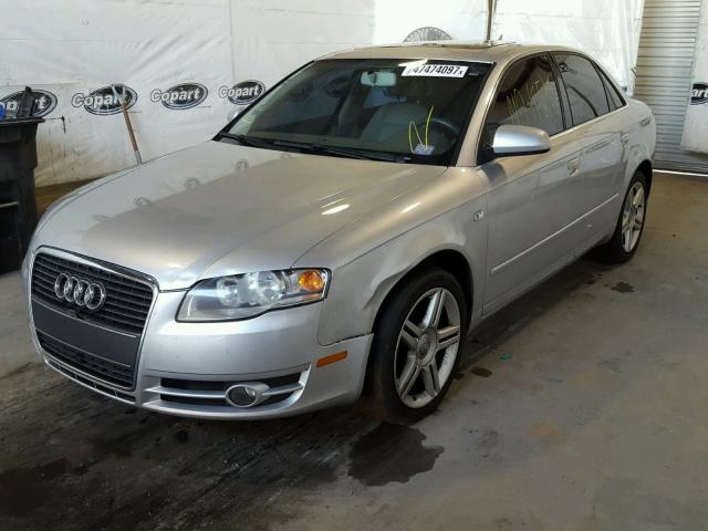 WAUAF78E67A062113 - 2007 AUDI A4 2 SILVER photo 2