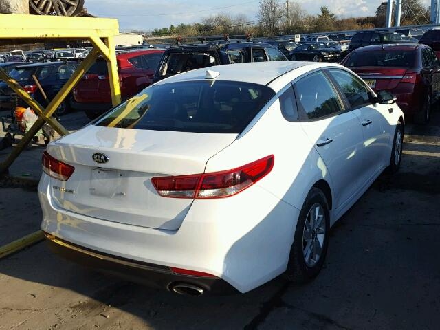 5XXGT4L37HG144867 - 2017 KIA OPTIMA LX WHITE photo 4