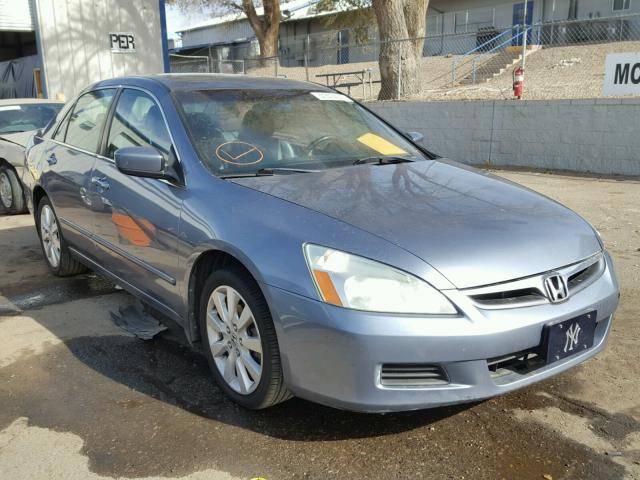 1HGCM66567A067473 - 2007 HONDA ACCORD EX BLUE photo 1