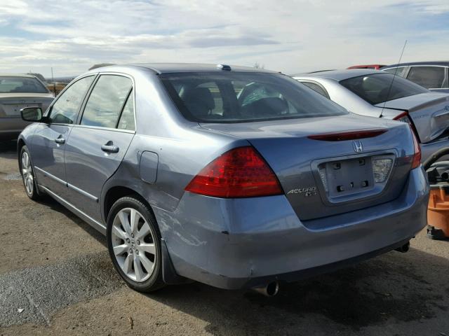 1HGCM66567A067473 - 2007 HONDA ACCORD EX BLUE photo 3