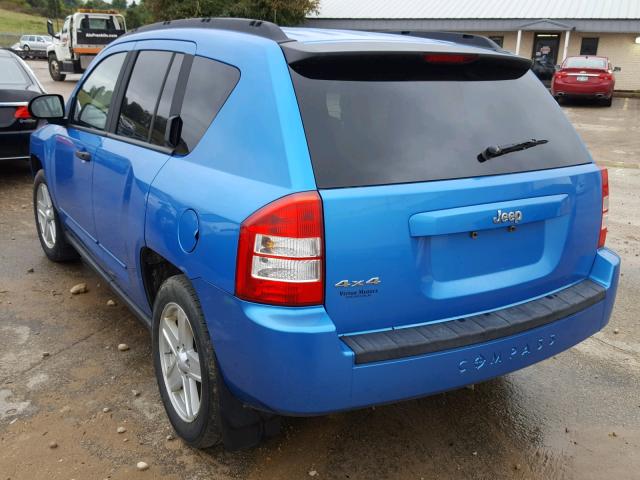 1J8FF47W18D691238 - 2008 JEEP COMPASS SP 蓝色 照片 3