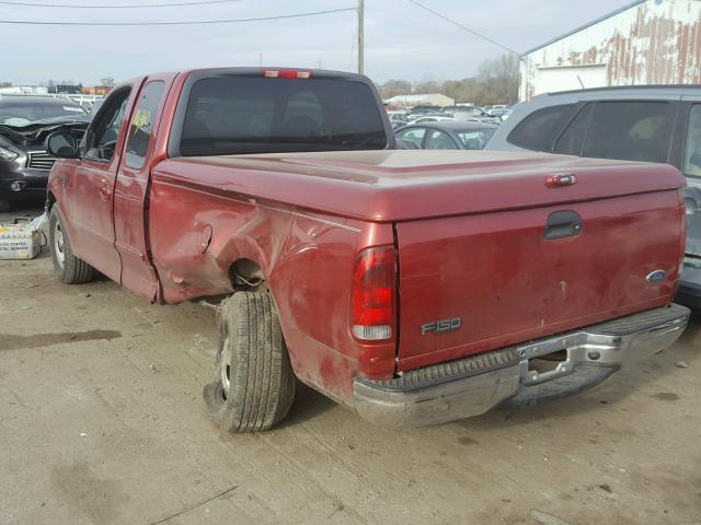 1FTRX17L21KF12339 - 2001 FORD F150 RED photo 3