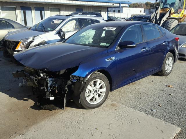 5XXGT4L39HG149942 - 2017 KIA OPTIMA LX BLUE photo 2