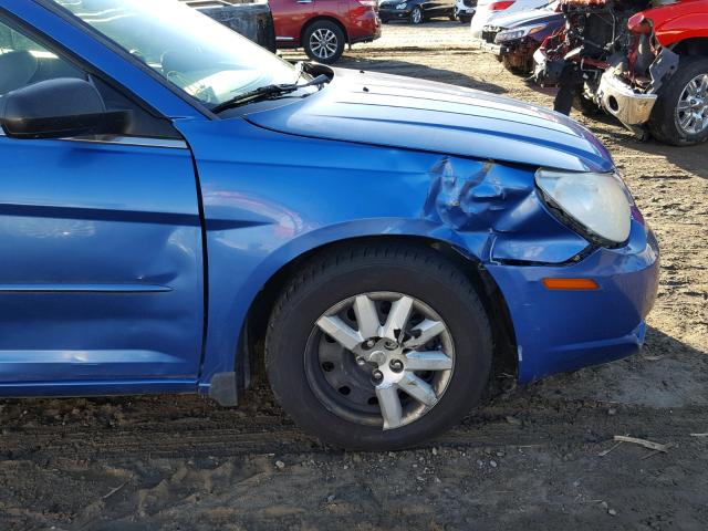 1C3LC45KX8N157687 - 2008 CHRYSLER SEBRING BLUE photo 9