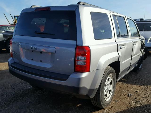 1C4NJRBB1FD175865 - 2015 JEEP PATRIOT SP SILVER photo 4