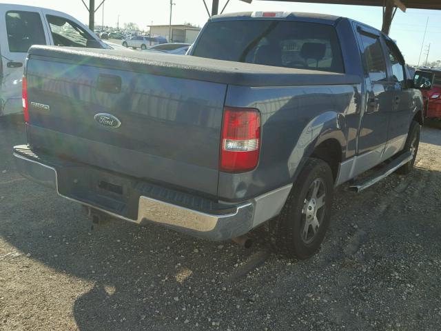 1FTRW12W05KC88563 - 2005 FORD F150 SUPER BLUE photo 4