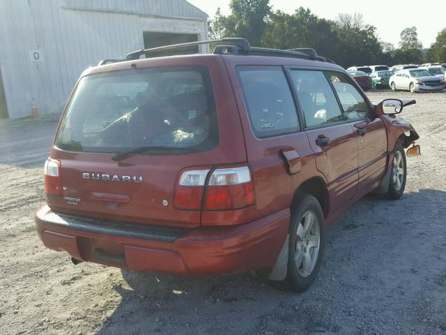 JF1SF65682H713682 - 2002 SUBARU FORESTER S წითელი ფოტო 4