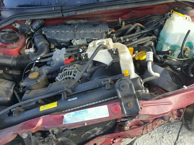 JF1SF65682H713682 - 2002 SUBARU FORESTER S წითელი ფოტო 7