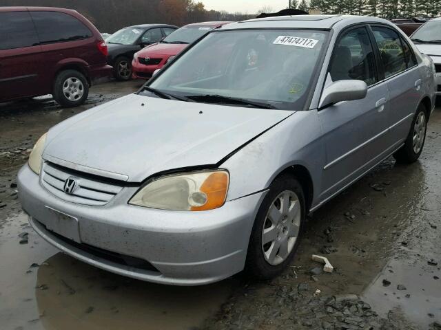 2HGES25701H535958 - 2001 HONDA CIVIC EX SILVER photo 2