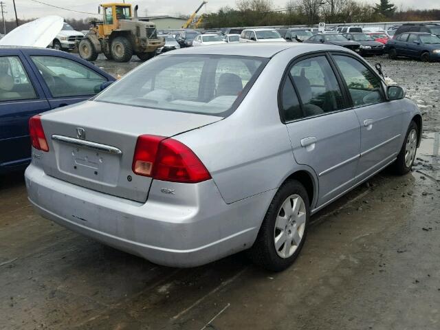 2HGES25701H535958 - 2001 HONDA CIVIC EX SILVER photo 4