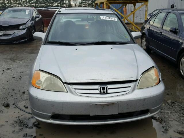 2HGES25701H535958 - 2001 HONDA CIVIC EX SILVER photo 9