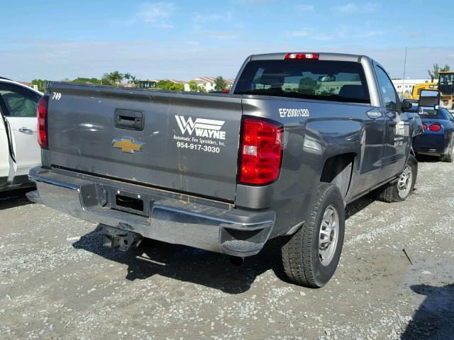 1GC0KUEG9GZ170838 - 2016 CHEVROLET SILVERADO GRAY photo 4