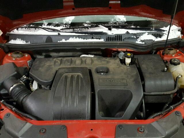 1G1AK58F487234920 - 2008 CHEVROLET COBALT LS RED photo 7