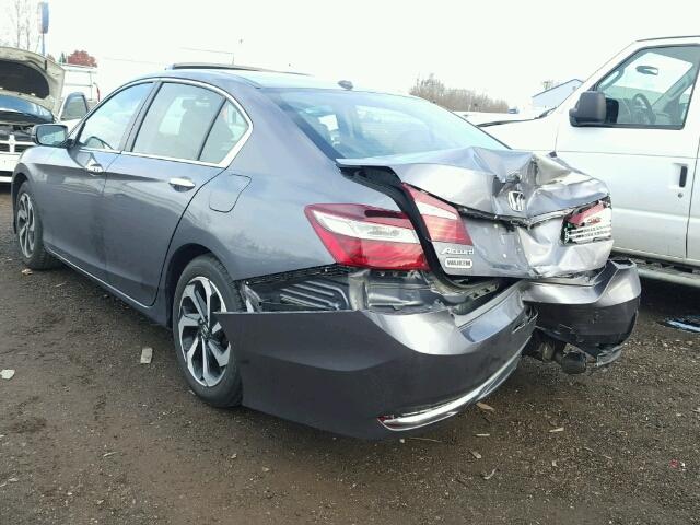 1HGCR2F80GA038717 - 2016 HONDA ACCORD EXL GRAY photo 3