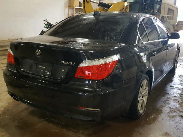 WBANV13519C155055 - 2009 BMW 528 XI BLACK photo 4