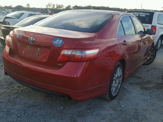 4T1BE46K58U221331 - 2008 TOYOTA CAMRY CE RED photo 4