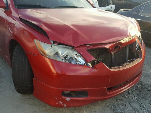 4T1BE46K58U221331 - 2008 TOYOTA CAMRY CE RED photo 9