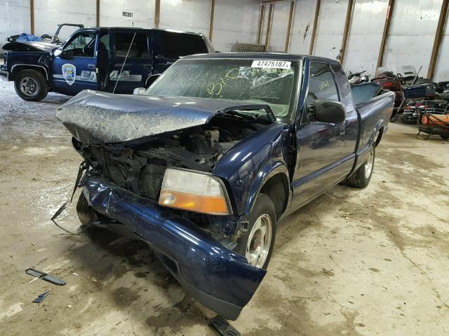 1GTCS19W3Y8152498 - 2000 GMC SONOMA BLUE photo 2