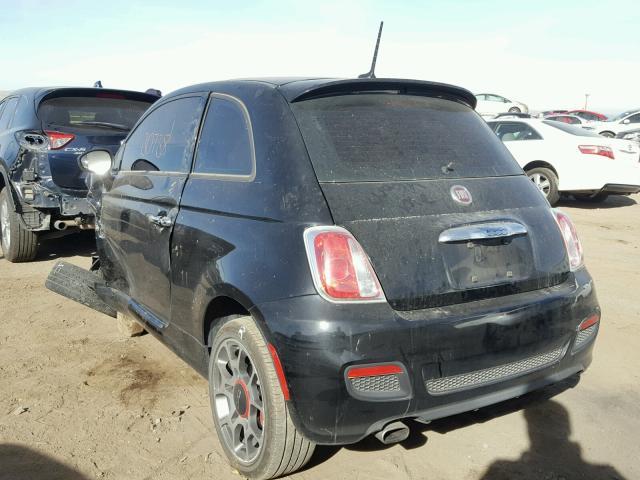 3C3CFFBR3FT648054 - 2015 FIAT 500 SPORT BLACK photo 3