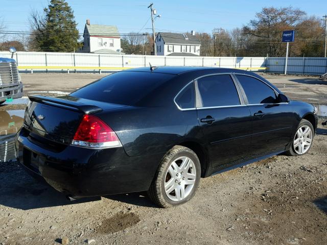 2G1WG5E32D1128281 - 2013 CHEVROLET IMPALA LT BLACK photo 4