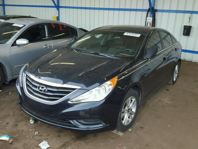 5NPEB4AC0DH613714 - 2013 HYUNDAI SONATA GLS BLACK photo 2