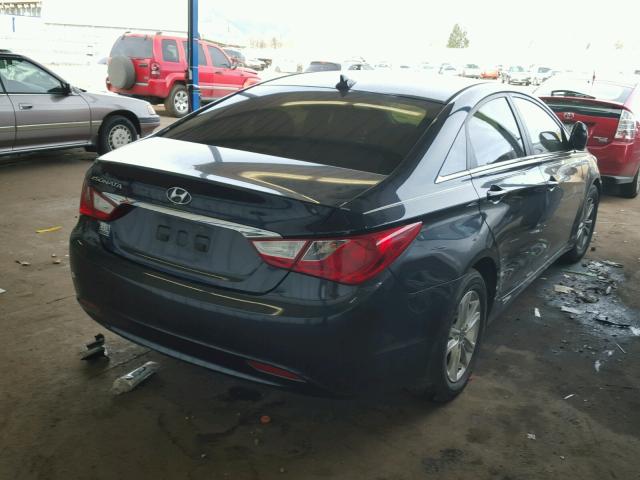 5NPEB4AC0DH613714 - 2013 HYUNDAI SONATA GLS BLACK photo 4