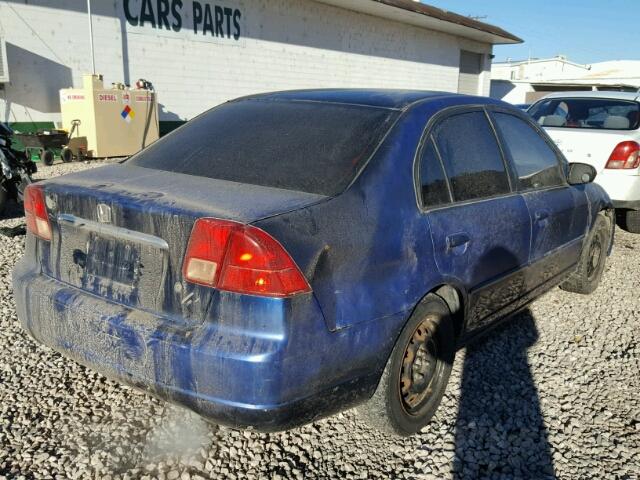 1HGES257X1L024583 - 2001 HONDA CIVIC EX BLUE photo 4