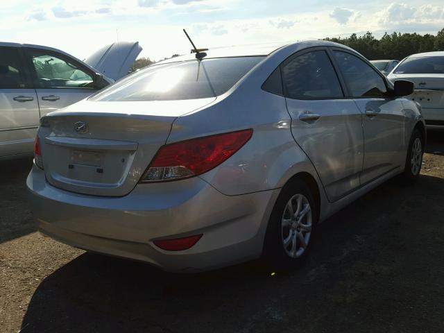 KMHCT4AEXDU429047 - 2013 HYUNDAI ACCENT GLS GRAY photo 4