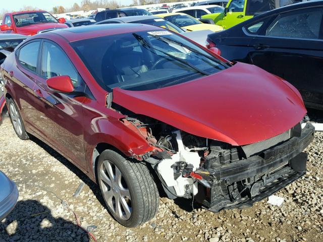 KMHDH4AE3BU146363 - 2011 HYUNDAI ELANTRA GL BURGUNDY photo 1