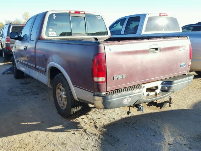 2FTDX1768VCA73582 - 1997 FORD F150 BURGUNDY photo 3