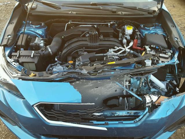 4S3GKAA69J3601702 - 2018 SUBARU IMPREZA BLUE photo 7