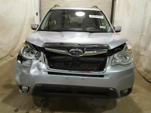 JF2SJAEC3EH442277 - 2014 SUBARU FORESTER 2 SILVER photo 9