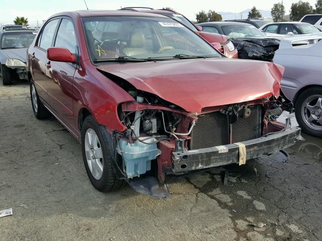 1NXBR38E83Z071715 - 2003 TOYOTA COROLLA CE RED photo 1