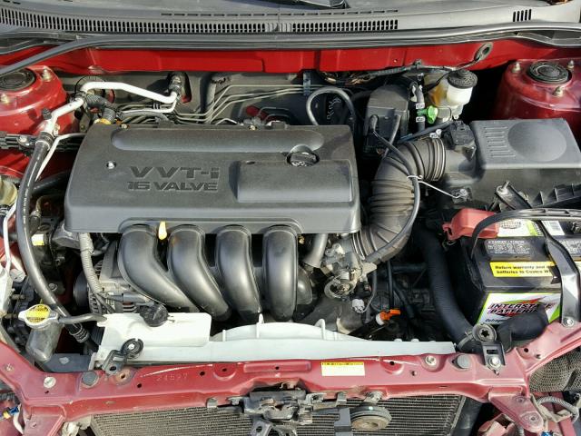 1NXBR38E83Z071715 - 2003 TOYOTA COROLLA CE RED photo 7