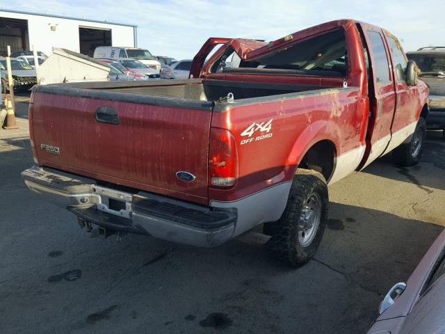 1FTNW21F62ED06001 - 2002 FORD F250 SUPER RED photo 4