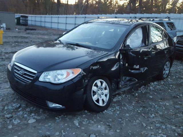 KMHDU46DX8U579117 - 2008 HYUNDAI ELANTRA GL BLACK photo 2