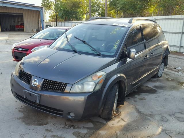 5N1BV28U84N369786 - 2004 NISSAN QUEST S CHARCOAL photo 2