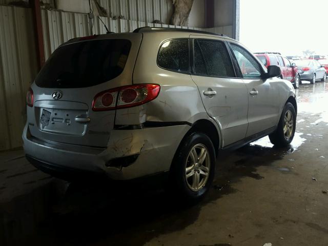 5NMSG3AB4AH361464 - 2010 HYUNDAI SANTA FE G SILVER photo 4