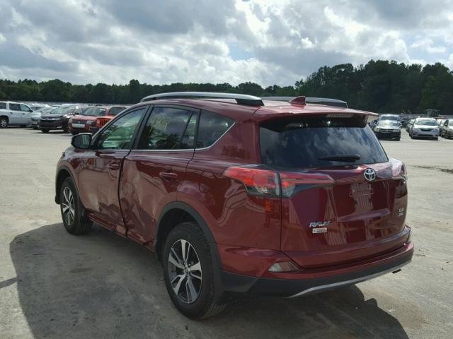 2T3RFREV3JW740606 - 2018 TOYOTA RAV4 ADVEN RED photo 3