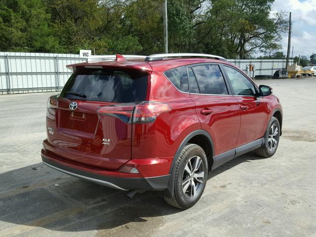 2T3RFREV3JW740606 - 2018 TOYOTA RAV4 ADVEN RED photo 4