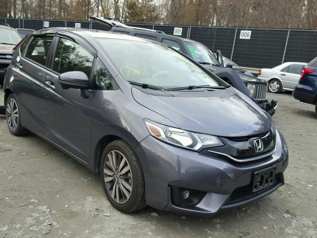 3HGGK5H84FM719596 - 2015 HONDA FIT EX GRAY photo 1