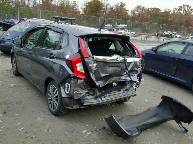 3HGGK5H84FM719596 - 2015 HONDA FIT EX GRAY photo 3