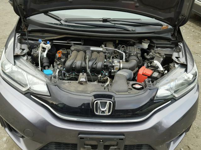 3HGGK5H84FM719596 - 2015 HONDA FIT EX GRAY photo 7