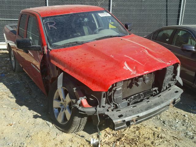 1C6RD7FT2CS164632 - 2012 DODGE RAM 1500 S RED photo 1