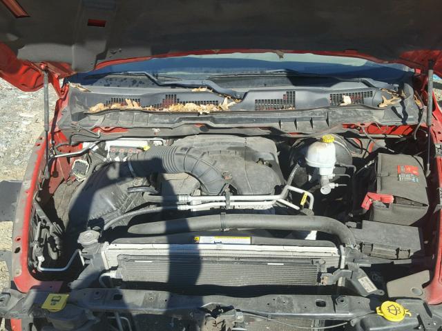 1C6RD7FT2CS164632 - 2012 DODGE RAM 1500 S RED photo 7