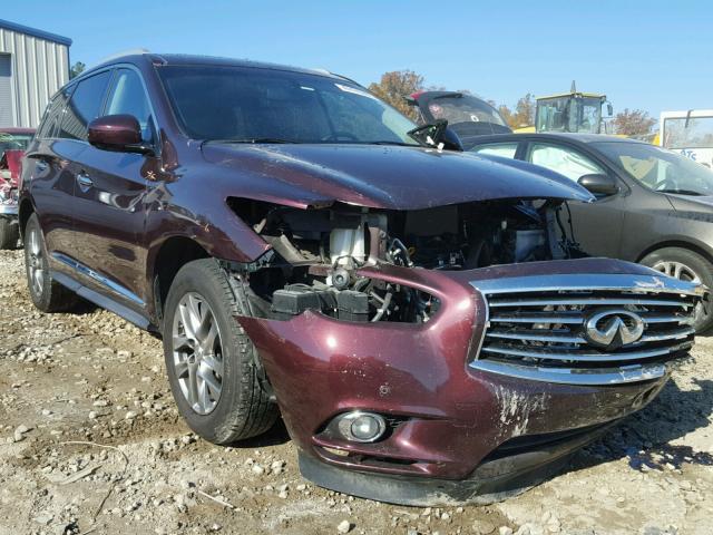 5N1AL0MN5DC337510 - 2013 INFINITI JX35 BASE PURPLE photo 1