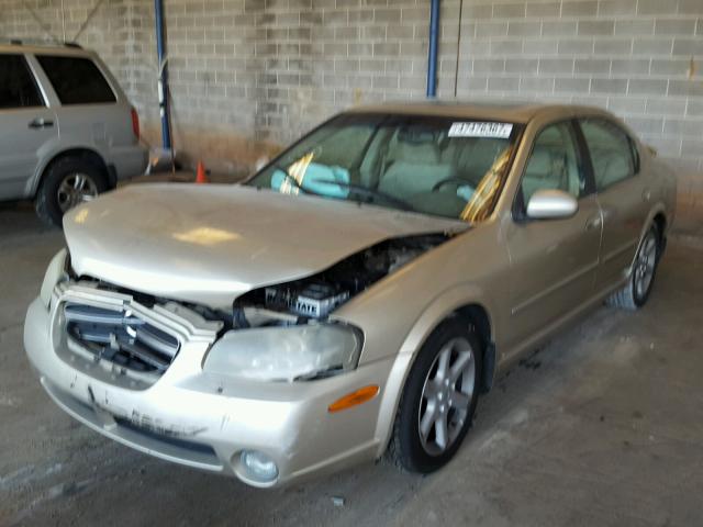 JN1DA31D53T520024 - 2003 NISSAN MAXIMA GLE GOLD photo 2