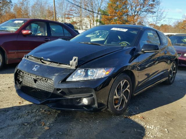 JHMZF1D69GS000795 - 2016 HONDA CR-Z EX BLACK photo 2